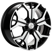 Диски Khomen KHW 1715 7x17 5*110 ET46 DIA63.3 Black Литой купить с бесплатной доставкой в пункты выдачи в Петербурге
